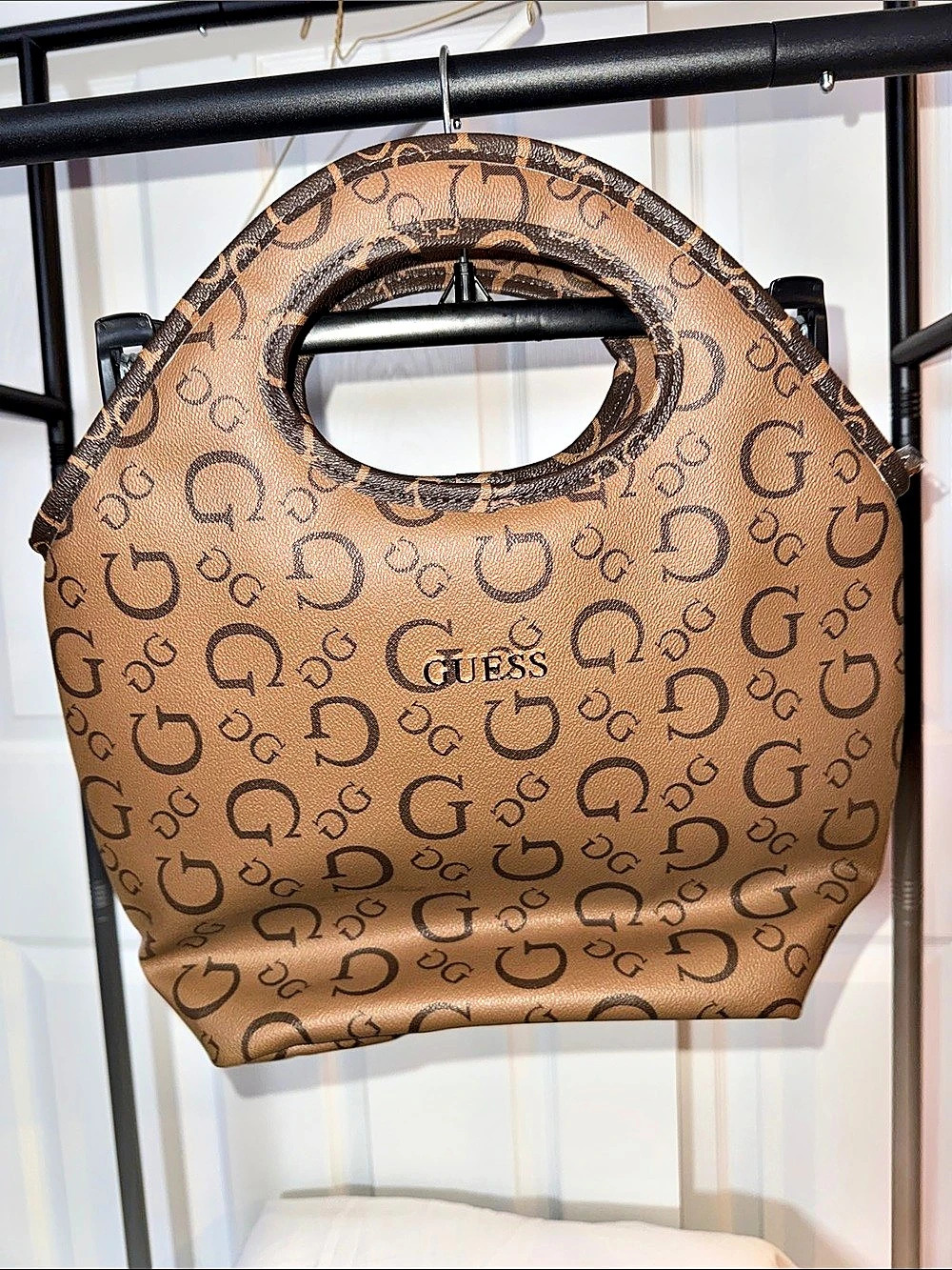 GUESS Junction Insulated Lunch Tote Brown